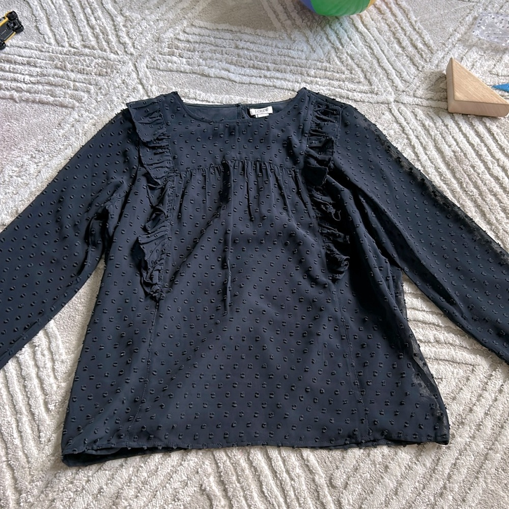 J. Crew ruffle blouse